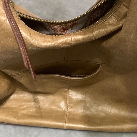 HOBO Gold Leather Hobo Bag - Picture 6 of 9